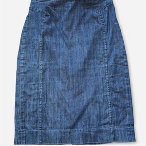 White House Black Market Denim Pencil Skirt